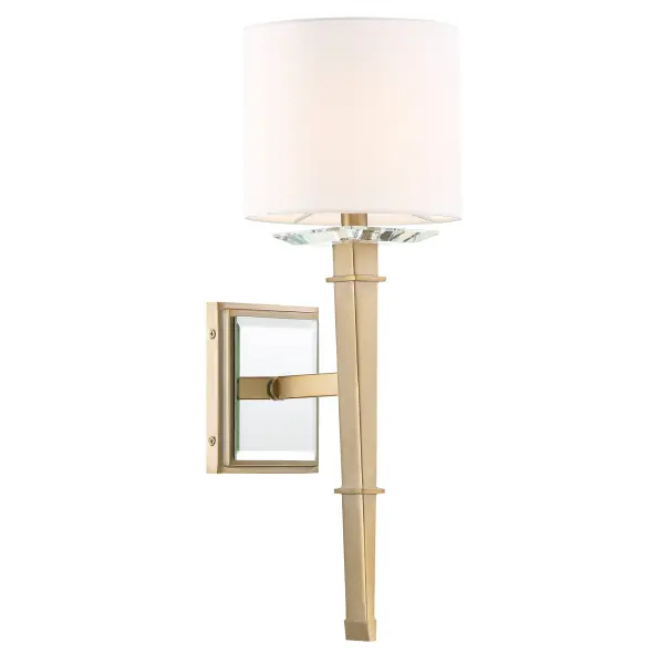 Clifton 8" Sconce in Aged Brass - Image 1