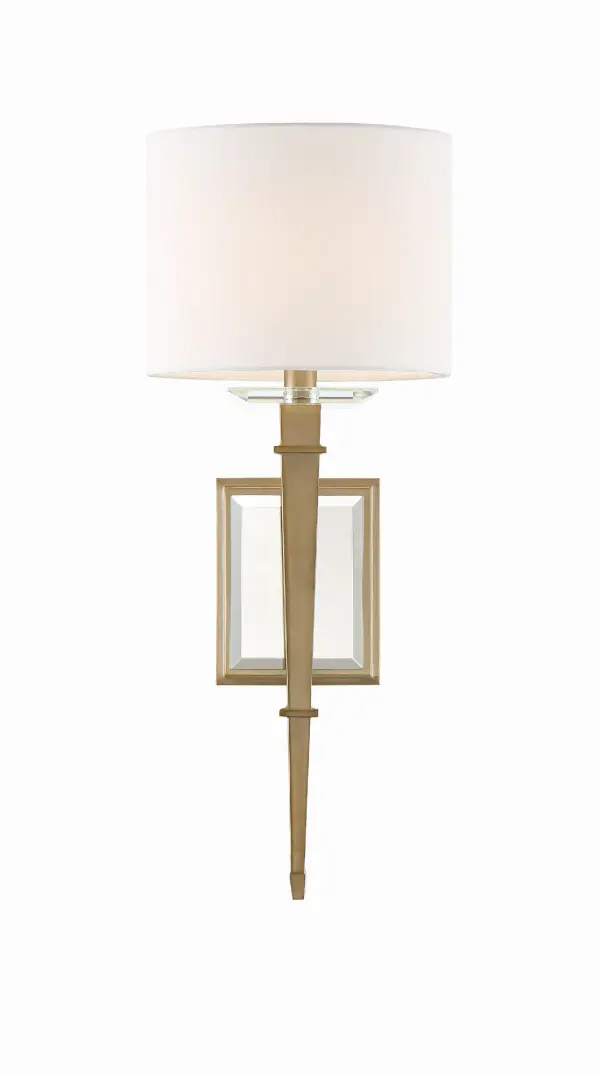 Clifton 8" Sconce in Aged Brass - Image 2