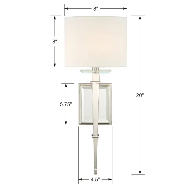 Clifton 8" Sconce in Aged Brass - Image 18