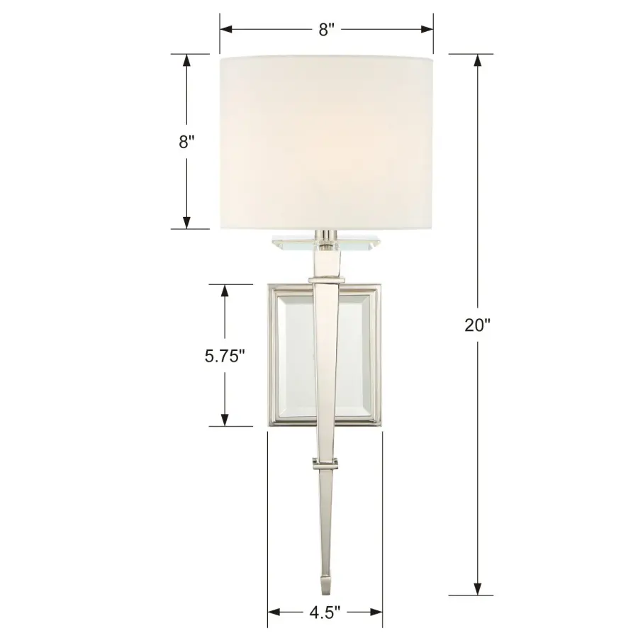 Clifton 8" Sconce in Aged Brass - Image 18