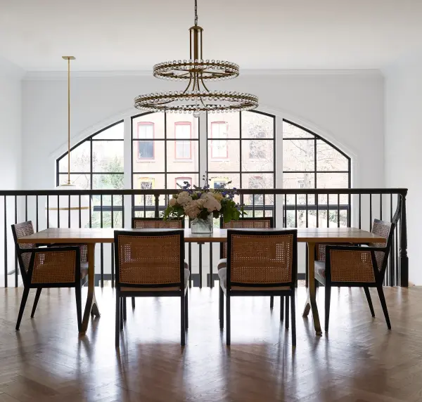Clover 39.25" Chandelier in Aged Brass - Image 5