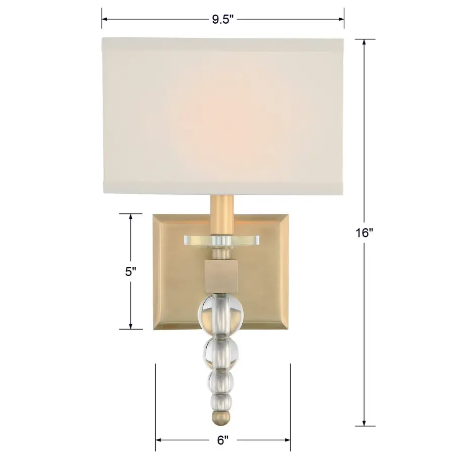 Clover 9.5" Wall Sconce - Image 6