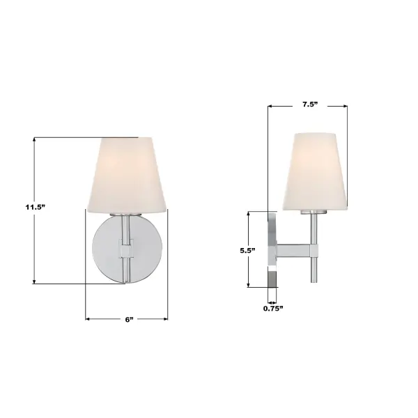 Colton 6" Wall Sconce in Black - Image 15