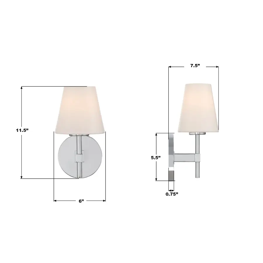 Colton 6" Wall Sconce in Black - Image 15