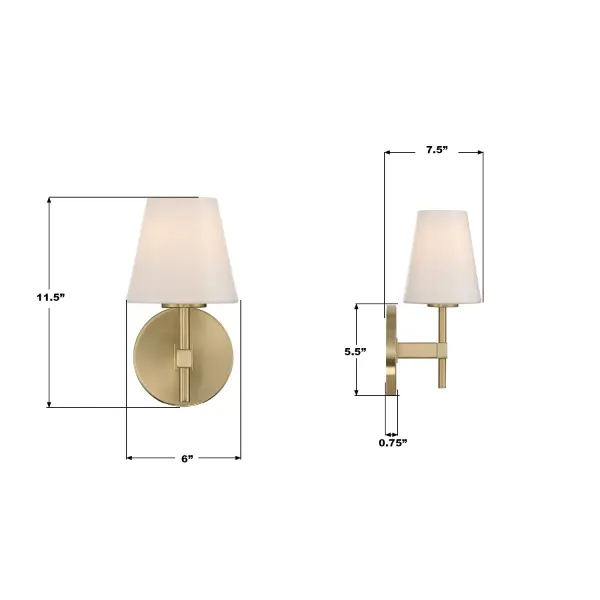 Colton 6" Wall Sconce in Black - Image 7