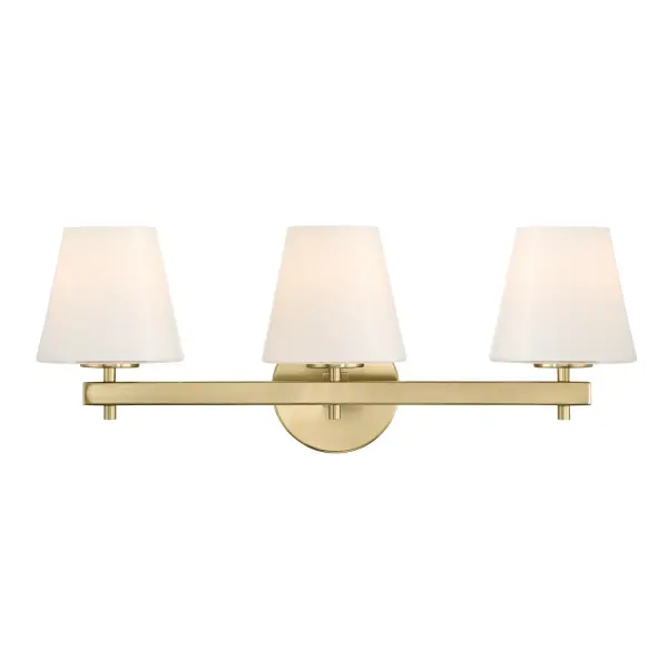 The Colton vanity light combines minimalist design with transitional style, featuring a distinctive opal white glass shade. Its 24.5" width makes it ideal for medium-sized vanities, offering both function and form.