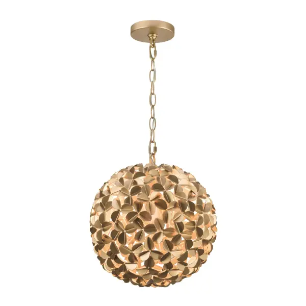 Cora 13" Chandelier in Soft Gold - Image 3