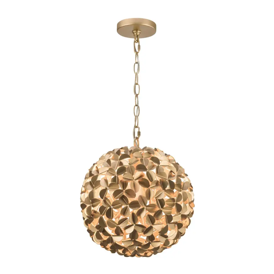Cora 13" Chandelier in Soft Gold - Image 3