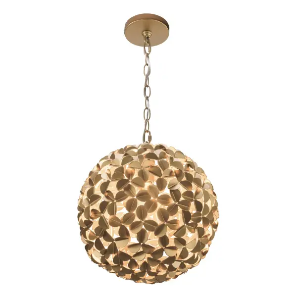 Cora 13" Chandelier in Soft Gold - Image 4