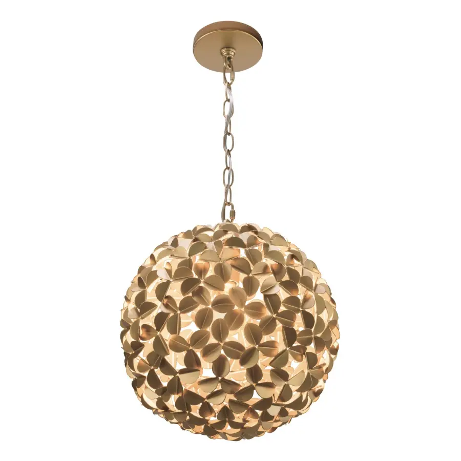 Cora 13" Chandelier in Soft Gold - Image 4