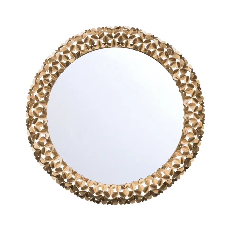 Cora 30" Decorative Mirror in Soft Gold - Image 1