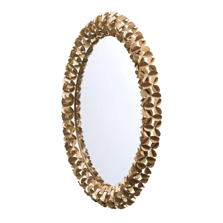 Cora 30" Decorative Mirror in Soft Gold - Image 2