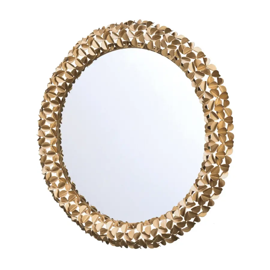 Cora 30" Decorative Mirror in Soft Gold - Image 3