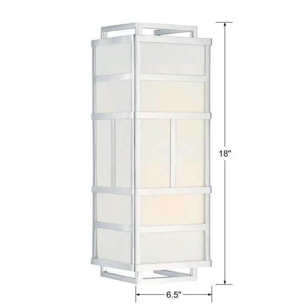 Danielson 6.5" Polished Nickel Sconce - Image 2
