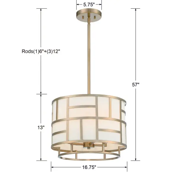 Danielson 16.75" Chandelier in Vibrant Gold - Image 7