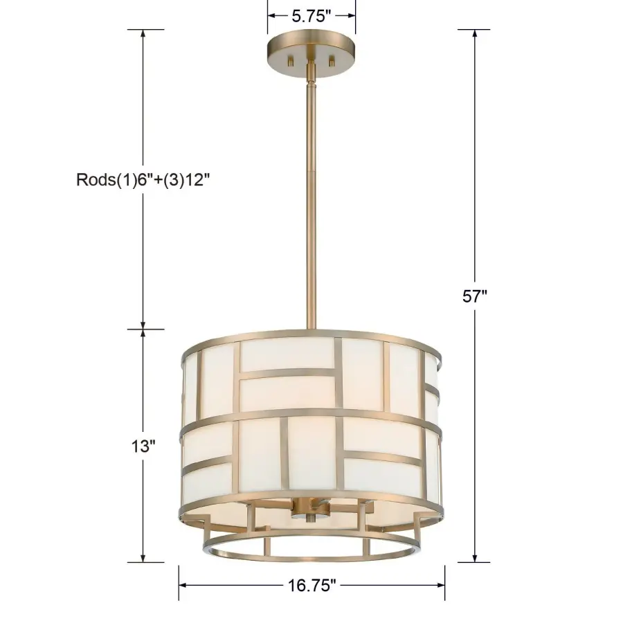 Danielson 16.75" Chandelier in Vibrant Gold - Image 7