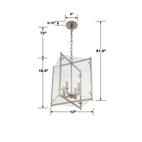 Clean-Lined Lantern Pendant with Timeless Contemporary Appeal - Image 2
