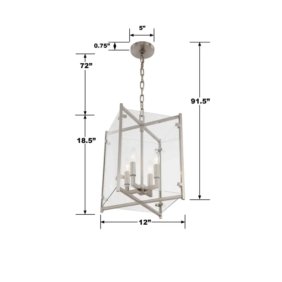 Clean-Lined Lantern Pendant with Timeless Contemporary Appeal - Image 2