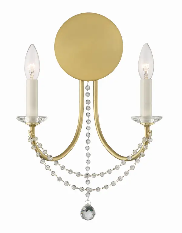 Delilah 12.25" Crystal Sconce - Image 1