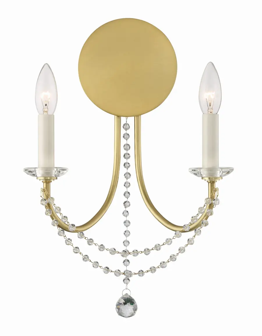 Delilah 12.25" Crystal Sconce - Image 1
