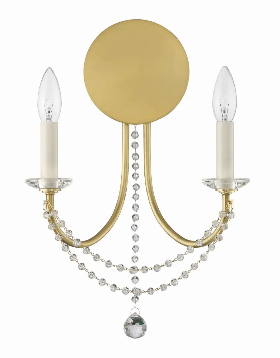 Delilah 12.25" Crystal Sconce - Image 2