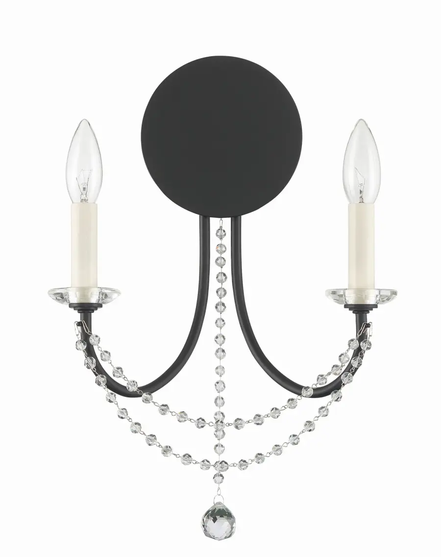 Delilah 12.25" Crystal Sconce - Image 8
