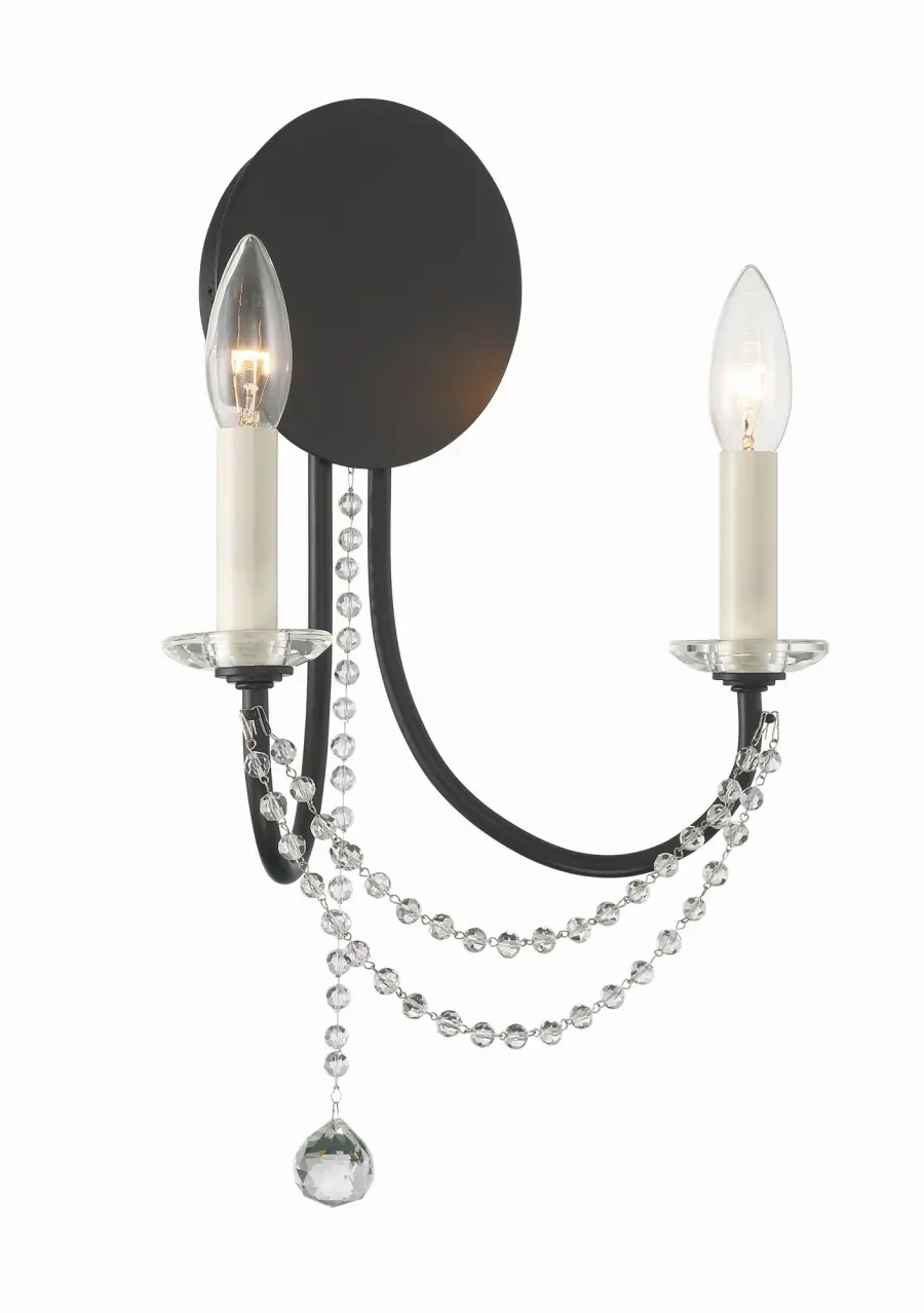 Delilah 12.25" Crystal Sconce - Image 9