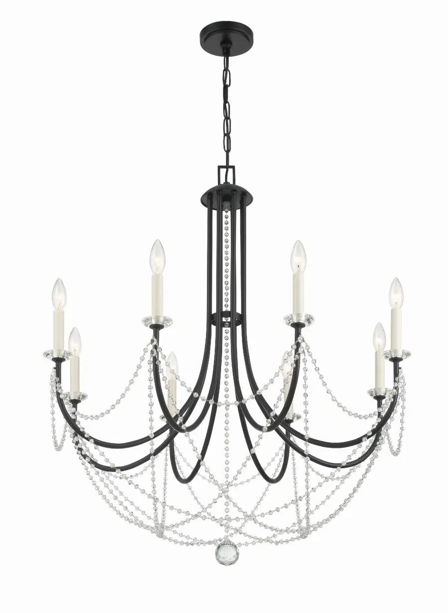 Delilah 31.5" Crystal Chandelier - Image 9