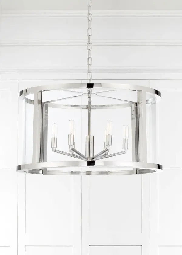 Devon 24" Chandelier in Polished Nickel - Image 3