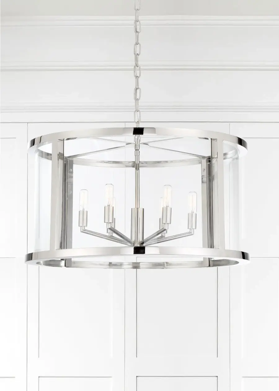 Devon 24" Chandelier in Polished Nickel - Image 3
