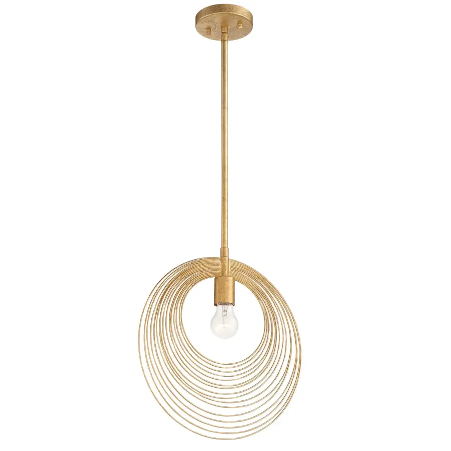 Doral 14" Pendant Light in Renaissance Gold - Image 2