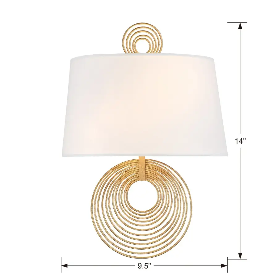 Doral 9.5" Wall Sconce in Renaissance Gold - Image 5