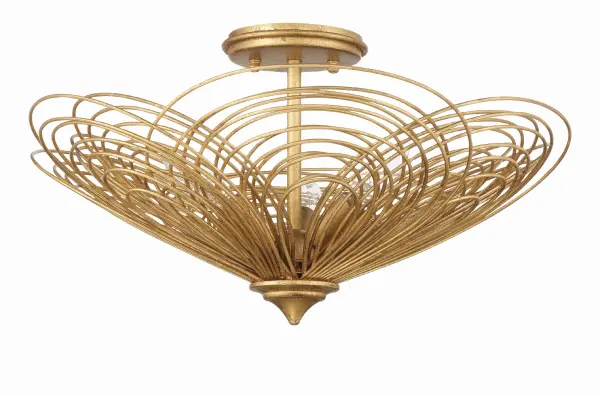 Doral 19" Semi Flush Mount in Renaissance Gold - Image 1