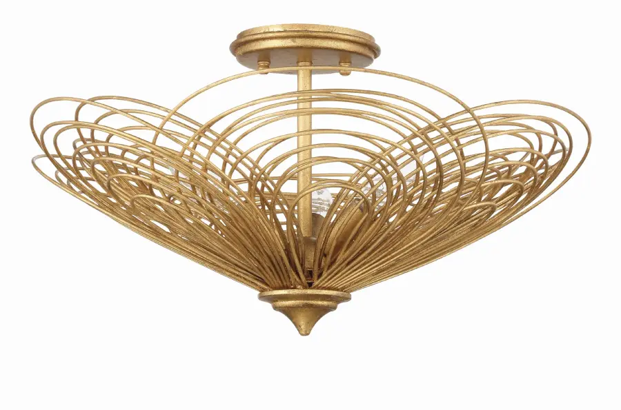 Doral 19" Semi Flush Mount in Renaissance Gold - Image 1