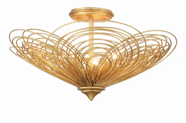 Doral 19" Semi Flush Mount in Renaissance Gold - Image 2