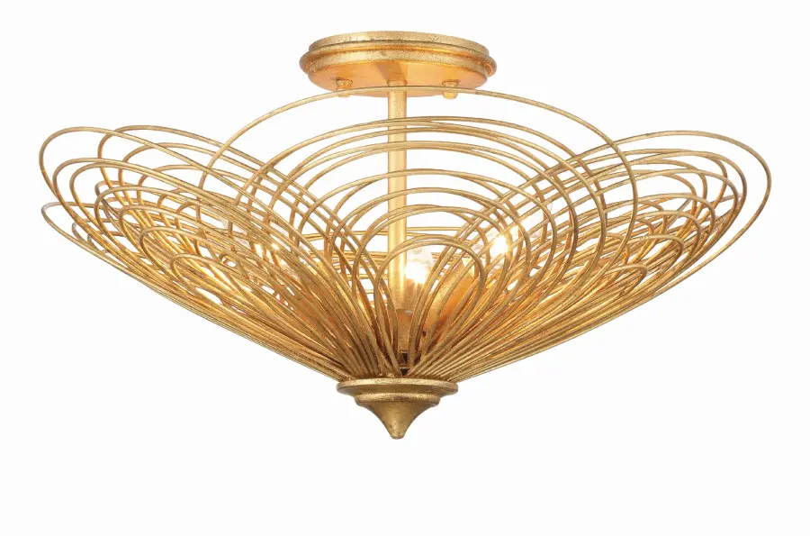 Doral 19" Semi Flush Mount in Renaissance Gold - Image 2