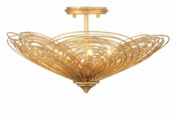 Doral 19" Semi Flush Mount in Renaissance Gold - Image 3