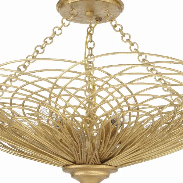 Doral 24" Semi Flush Mount in Renaissance Gold - Image 4