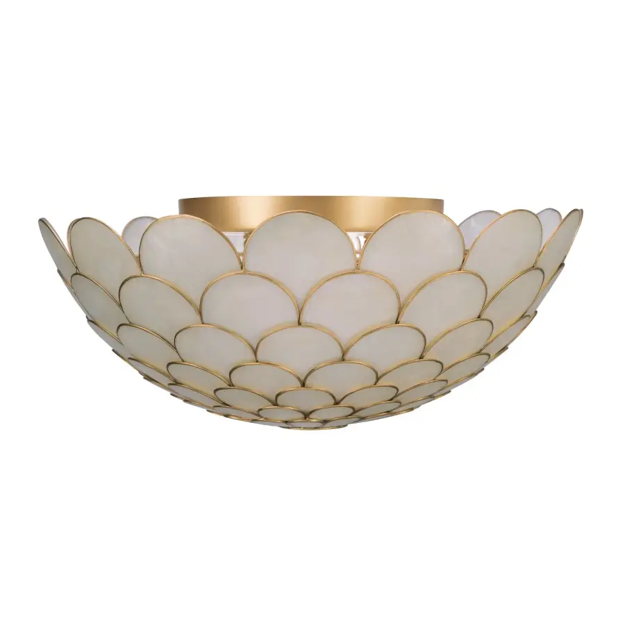 Darby 16" LED Semi Flush Mount in Soft Gold - Image 2