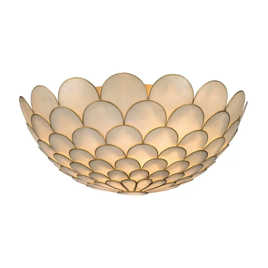 Darby 16" LED Semi Flush Mount in Soft Gold - Image 3