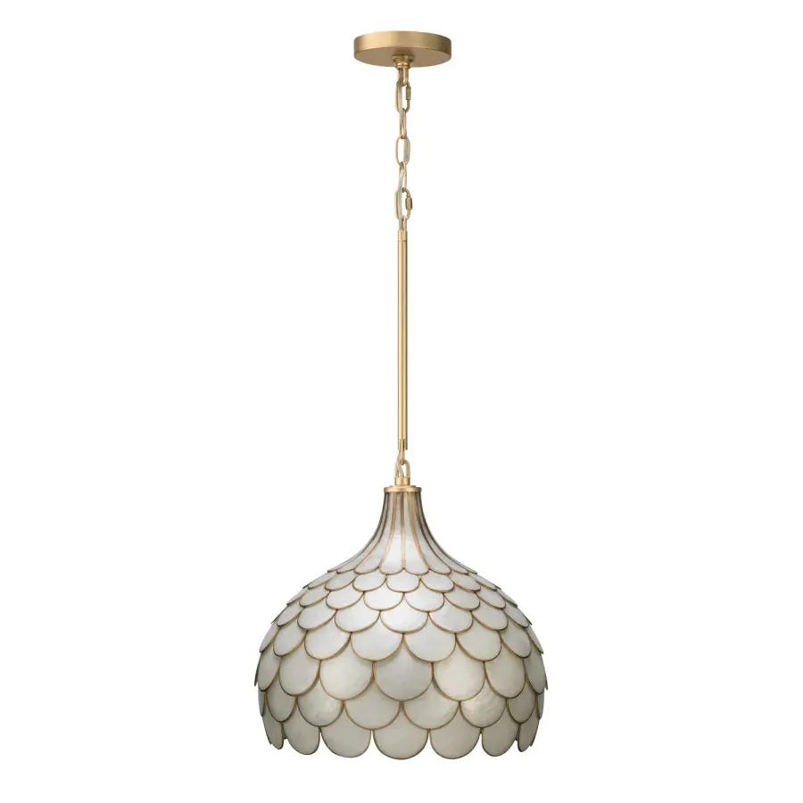 Darby 14" Capiz Shell Pendant - Image 2