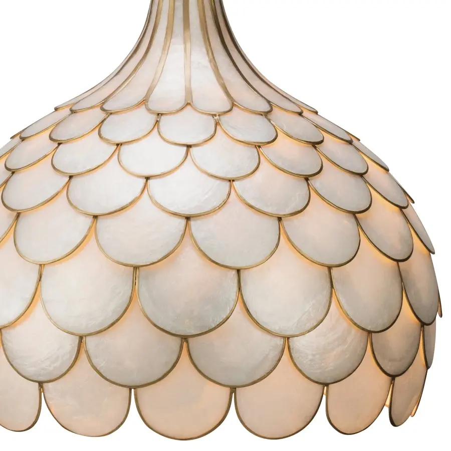Darby 14" Capiz Shell Pendant - Image 5
