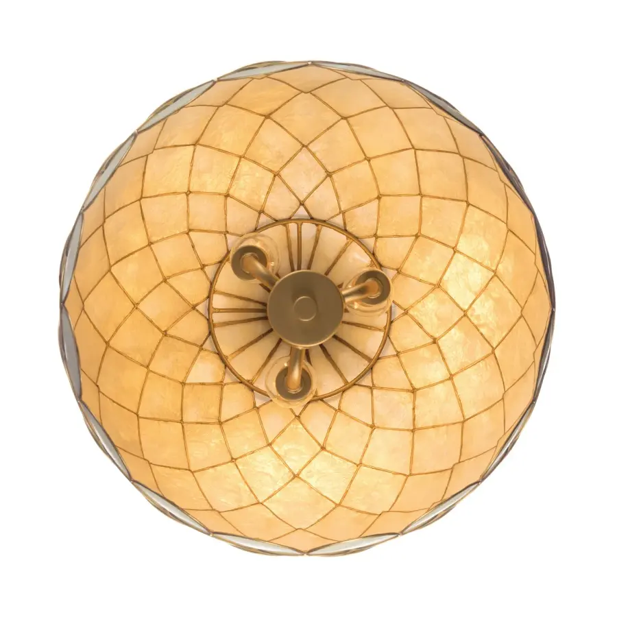 Darby 14" Capiz Shell Pendant - Image 6