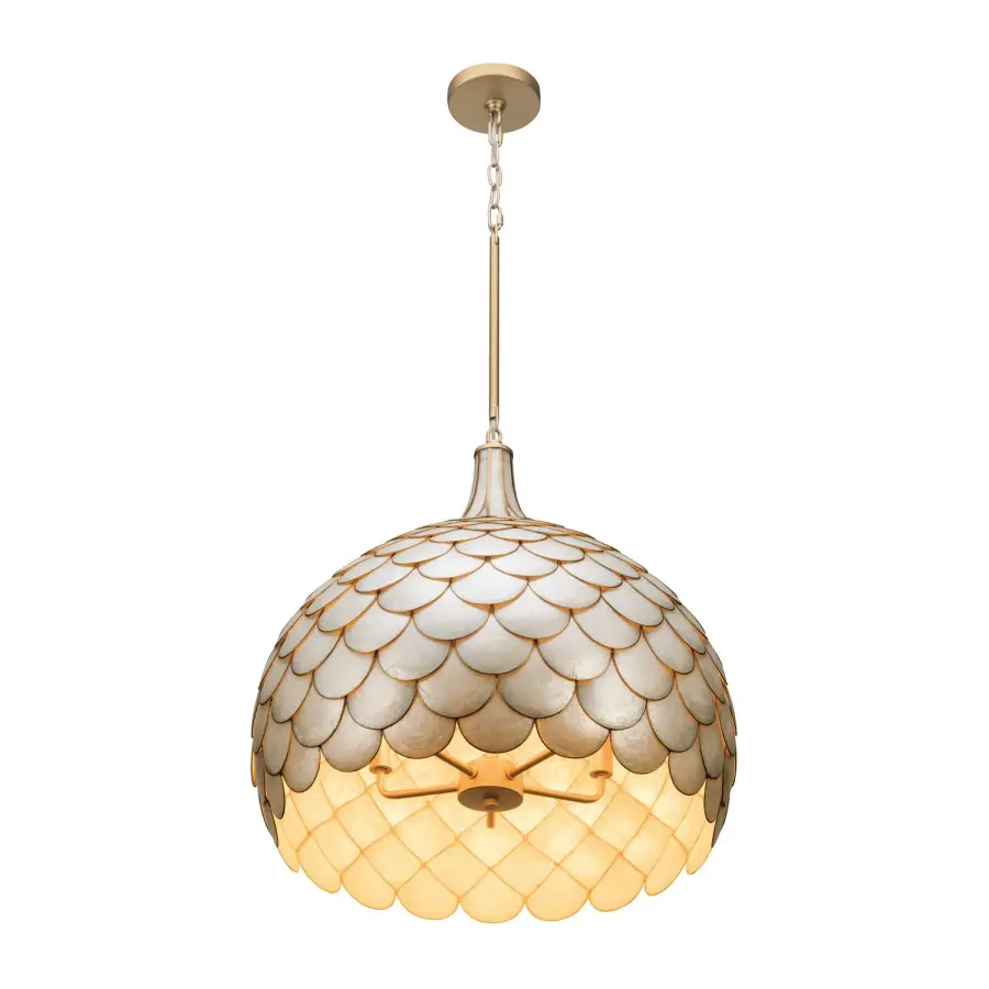 Darby 21" Capiz Shell Pendant - Image 4