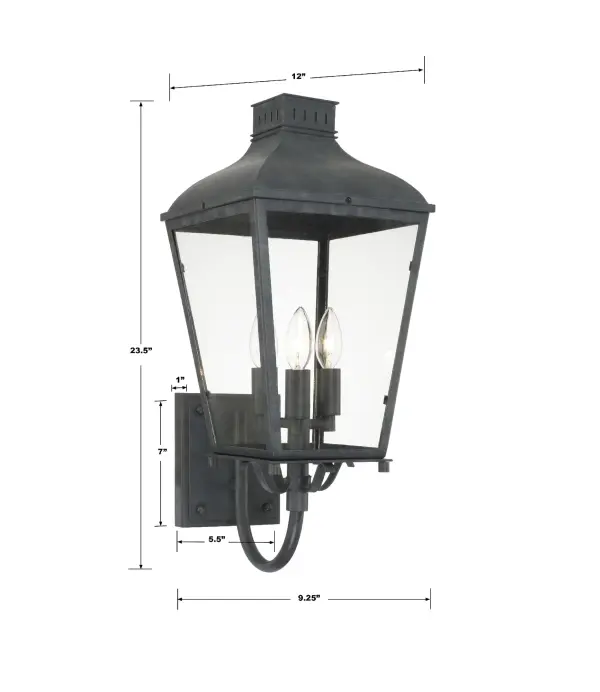 Dumont 9.25" Outdoor Sconce - Image 9