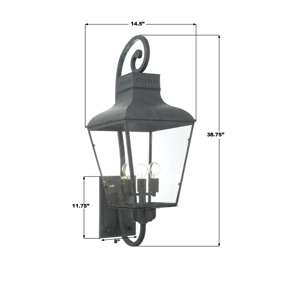 Dumont 14.5" Outdoor Sconce - Image 6