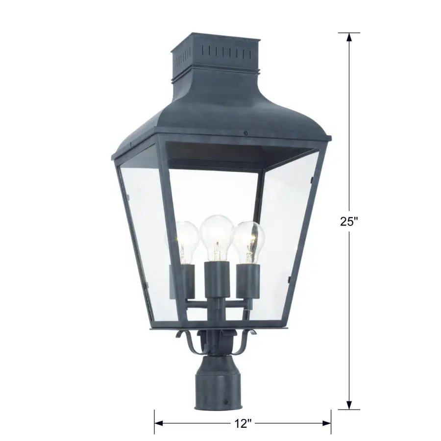 Dumont 12" Outdoor Post Light - Image 7