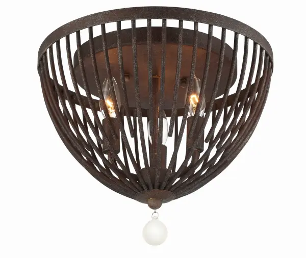 Duval 14" Flush Mount in Forged Bronze - Image 1