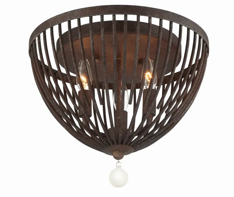 Duval 14" Flush Mount in Forged Bronze - Image 1