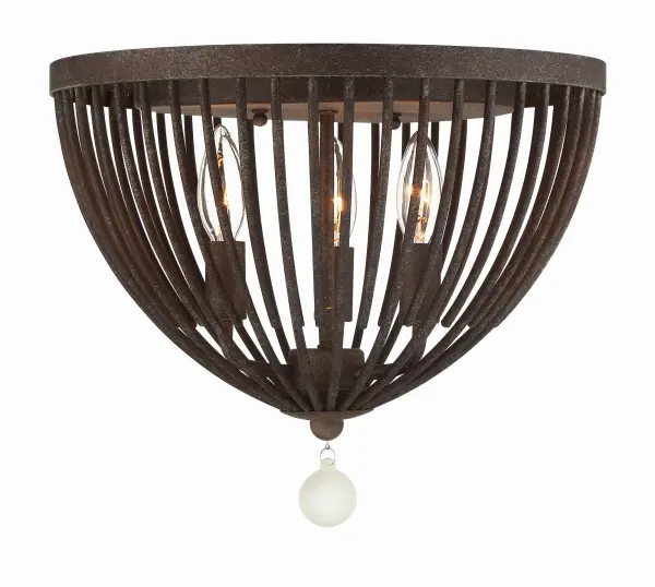 Duval 14" Flush Mount in Forged Bronze - Image 2